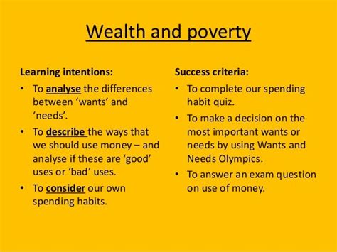  What We Can Learn From Wealth and Poverty 